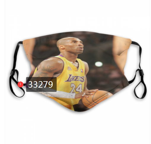 2021 NBA Los Angeles Lakers #24 kobe bryant 33279 Dust mask with filter->nba dust mask->Sports Accessory